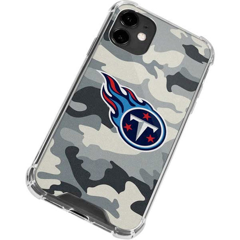 NFL Tennessee Titans Camo iPhone 12 Mini Clear Case