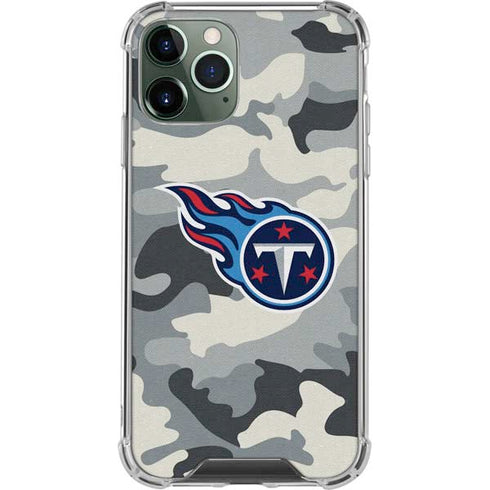 NFL Tennessee Titans Camo iPhone 12 Pro Clear Case