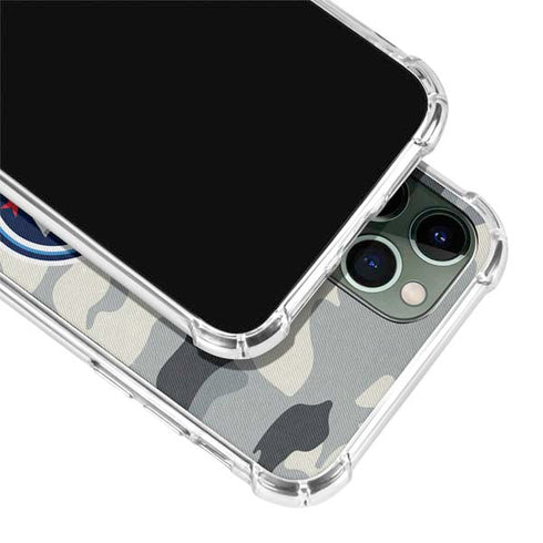 NFL Tennessee Titans Camo iPhone 12 Pro Clear Case