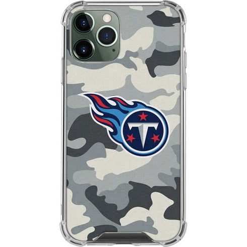 NFL Tennessee Titans Camo iPhone 12 Pro Max Clear Case