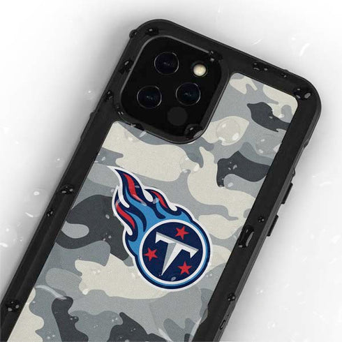 NFL Tennessee Titans Camo iPhone 12 Pro Waterproof Case