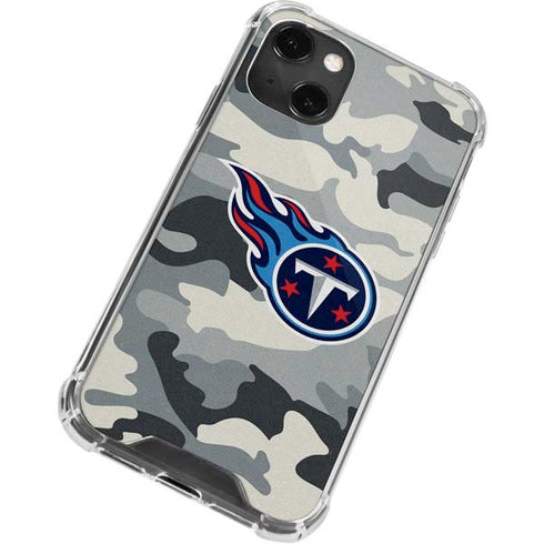 NFL Tennessee Titans Camo iPhone 13 Mini Clear Case