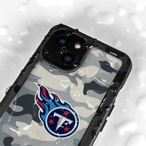 NFL Tennessee Titans Camo iPhone 13 Mini Waterproof Case