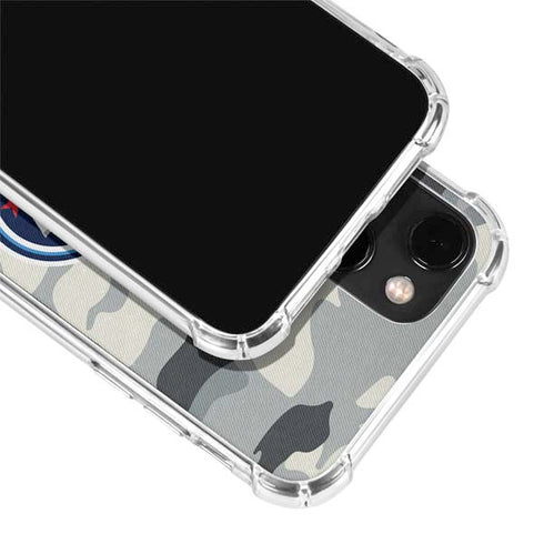 NFL Tennessee Titans Camo iPhone 14 Plus Clear Case