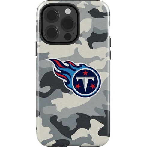 NFL Tennessee Titans Camo iPhone 15 Pro Impact Case
