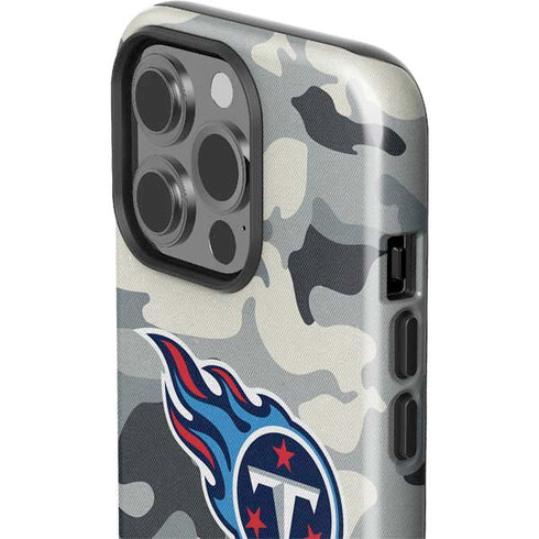 NFL Tennessee Titans Camo iPhone 15 Pro Impact Case