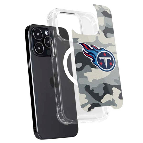 NFL Tennessee Titans Camo iPhone 15 Pro MagSafe Case
