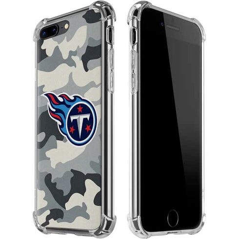 NFL Tennessee Titans Camo iPhone 7/8 Plus Clear Case