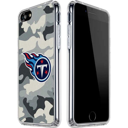 NFL Tennessee Titans Camo iPhone SE (2nd & 3rd Gen) Clear Case