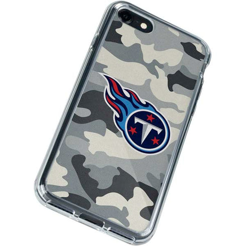 NFL Tennessee Titans Camo iPhone SE (2nd & 3rd Gen) Clear Case