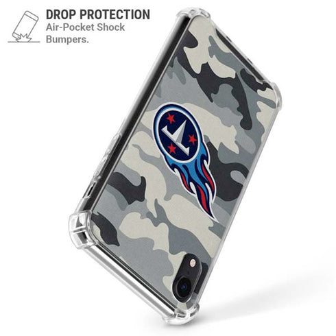 NFL Tennessee Titans Camo iPhone XR Clear Case