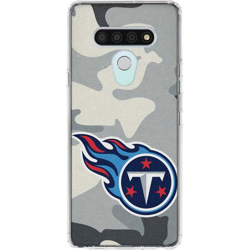 NFL Tennessee Titans Camo LG Stylo 6 Clear Case