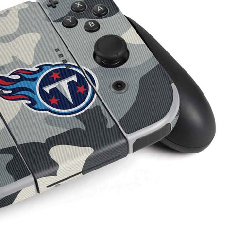 NFL Tennessee Titans Camo Nintendo Switch OLED (2021) Skin