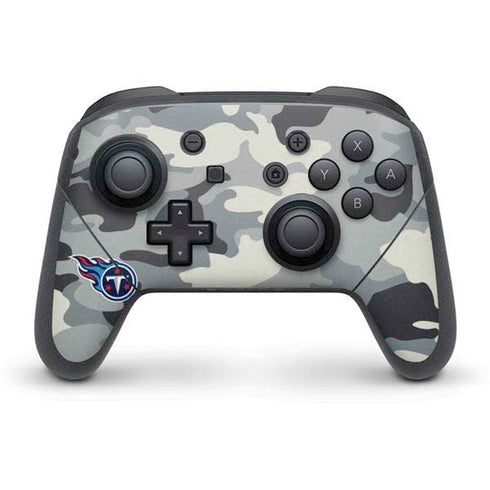 NFL Tennessee Titans Camo Nintendo Switch Pro Controller Skin
