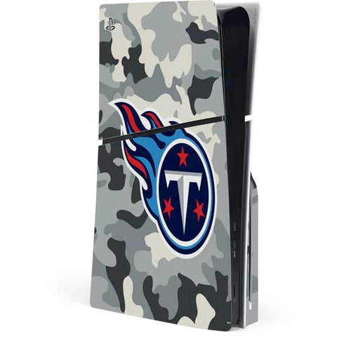 NFL Tennessee Titans Camo PS5 Slim Disk Console Skin