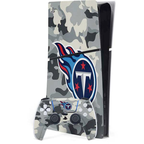 NFL Tennessee Titans Camo PS5 Slim Digital Edition Bundle Skin