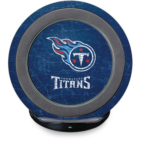 NFL Tennessee Titans Distressed Fast Charge Wireless Charging Stand Skin