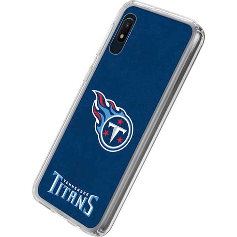 NFL Tennessee Titans Distressed Galaxy A10e Clear Case