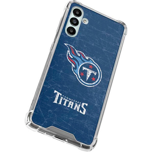 NFL Tennessee Titans Distressed Galaxy A13 5G Clear Case