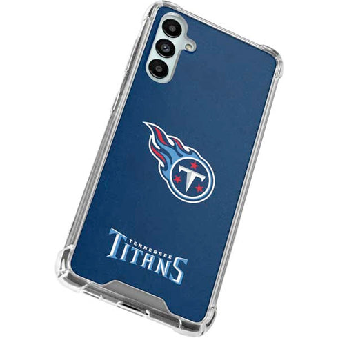 NFL Tennessee Titans Distressed Galaxy A14 5G Clear Case