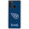 NFL Tennessee Titans Distressed Galaxy A21 Clear Case