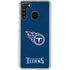 NFL Tennessee Titans Distressed Galaxy A21 Clear Case