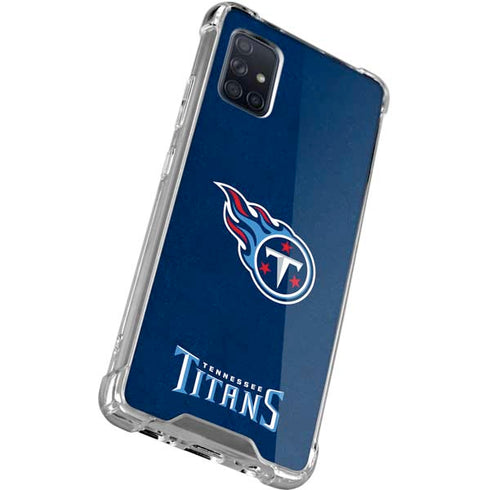 NFL Tennessee Titans Distressed Galaxy A51 5G Clear Case