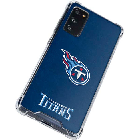 NFL Tennessee Titans Distressed Galaxy S20 FE Clear Case