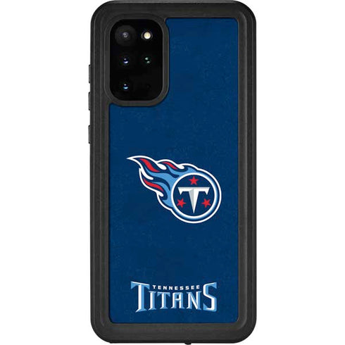 NFL Tennessee Titans Distressed Galaxy S20 Plus Waterproof Case
