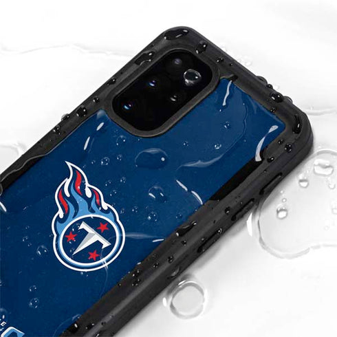 NFL Tennessee Titans Distressed Galaxy S20 Plus Waterproof Case