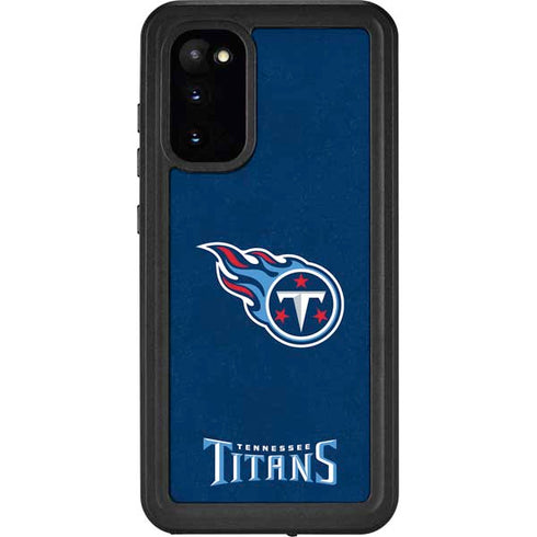 NFL Tennessee Titans Distressed Galaxy S20 Waterproof Case