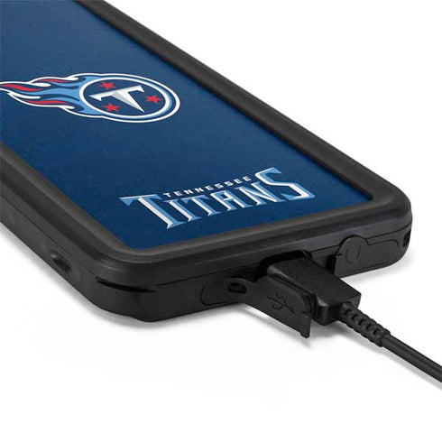 NFL Tennessee Titans Distressed Galaxy S20 Waterproof Case