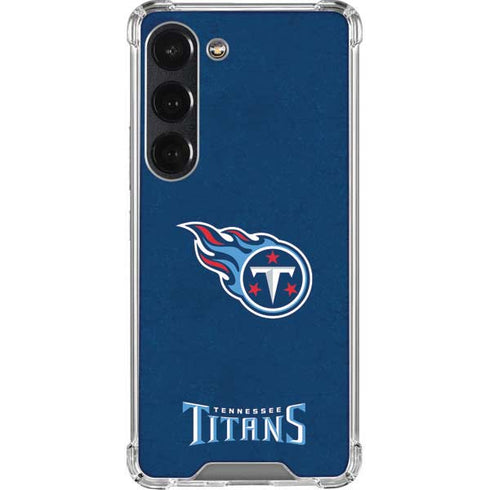 NFL Tennessee Titans Distressed Galaxy S23 Clear Case