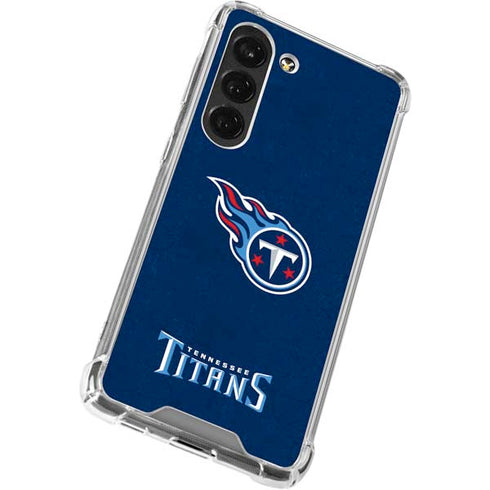 NFL Tennessee Titans Distressed Galaxy S23 Clear Case