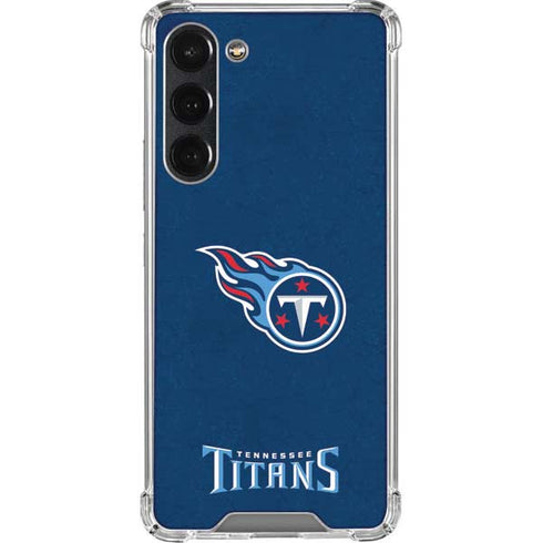 NFL Tennessee Titans Distressed Galaxy S23 Plus Clear Case