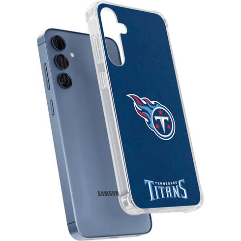 NFL Tennessee Titans Distressed Galaxy S24 Clear Case