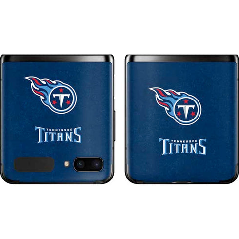 NFL Tennessee Titans Distressed Galaxy Z Flip Skin