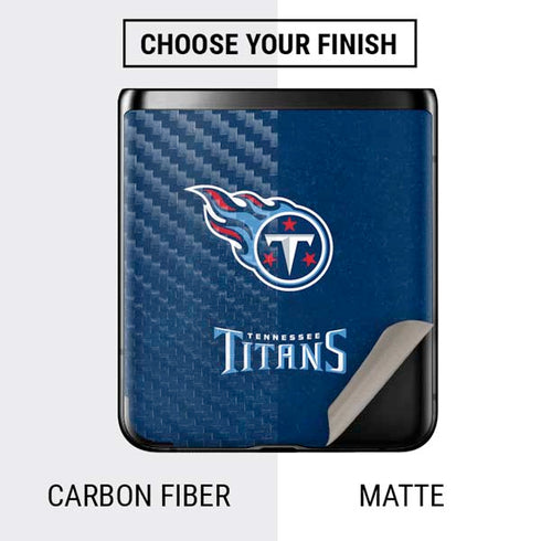 NFL Tennessee Titans Distressed Galaxy Z Flip Skin
