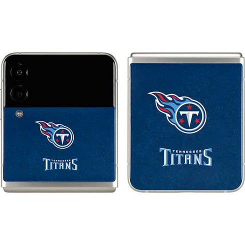 NFL Tennessee Titans Distressed Galaxy Z Flip3 5G Skin