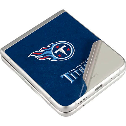 NFL Tennessee Titans Distressed Galaxy Z Flip3 5G Skin