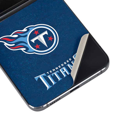 NFL Tennessee Titans Distressed Galaxy Z Flip5 5G Skin