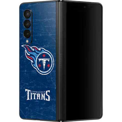 NFL Tennessee Titans Distressed Galaxy Z Fold3 5G Skin