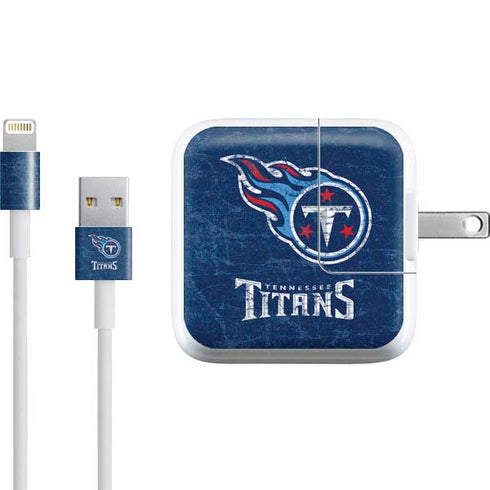 NFL Tennessee Titans Distressed iPad Charger (10W USB) Skin