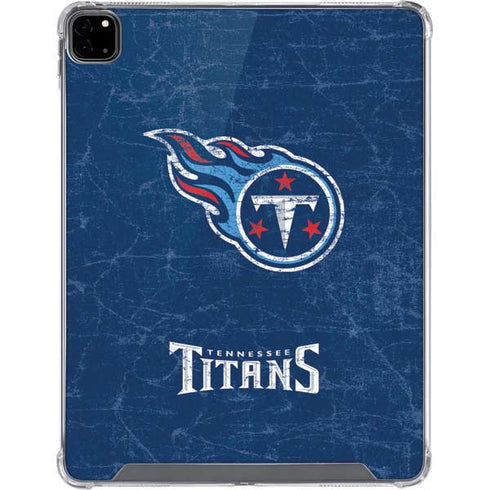 NFL Tennessee Titans Distressed iPad Pro 12.9in (2020) Clear Case