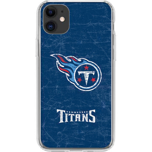 NFL Tennessee Titans Distressed iPhone 11 Clear Case