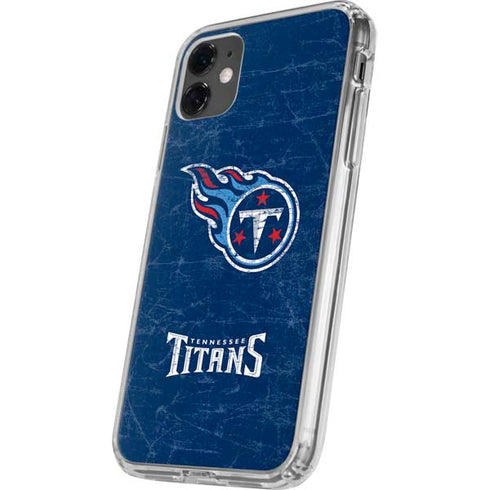 NFL Tennessee Titans Distressed iPhone 11 Clear Case