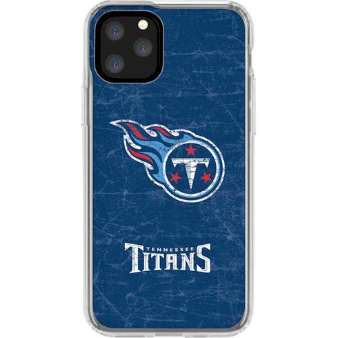 NFL Tennessee Titans Distressed iPhone 11 Pro Clear Case
