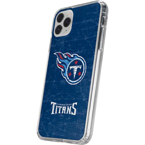 NFL Tennessee Titans Distressed iPhone 11 Pro Clear Case