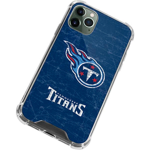 NFL Tennessee Titans Distressed iPhone 11 Pro Max Clear Case