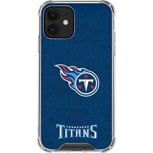 NFL Tennessee Titans Distressed iPhone 12 Clear Case